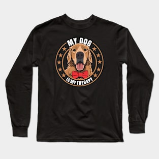 My Dog Is My Therapy Long Sleeve T-Shirt